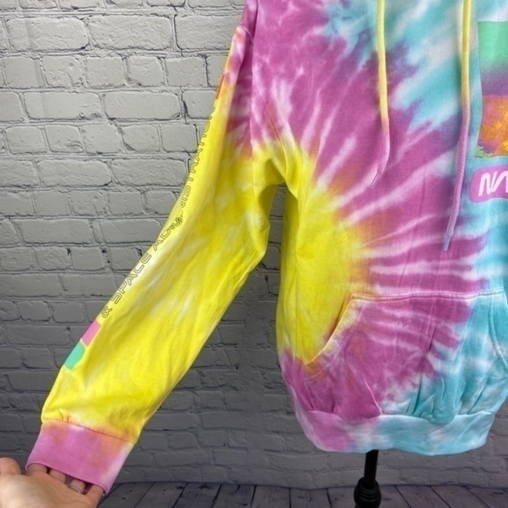 Nickelodeon Hyper Space NASA Sweatshirt Womens Size M Tie Dye Hoodie Sweatshirt - Picture 5 of 16